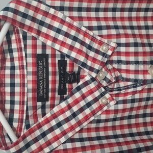 Banana Republic Cotton Stretch Pinpoint Oxford